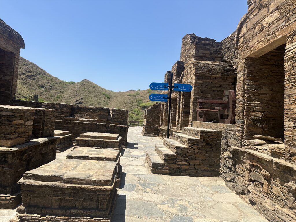 Ancient monastic remains in Gandhara